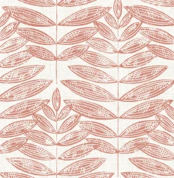 Brewster/ASP 2821-25103 Akira Coral Leaf Wallpaper Hot