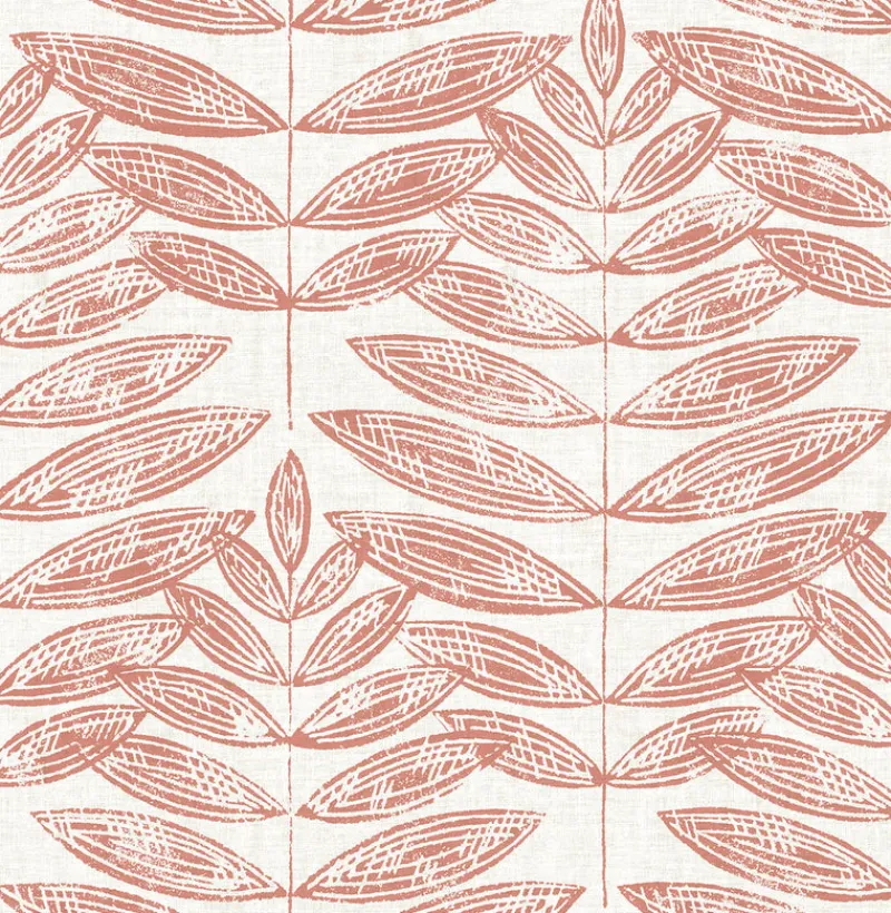 Brewster/ASP 2821-25103 Akira Coral Leaf Wallpaper Hot