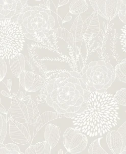 Brewster/ASP 2903-25858 Alannah Bone Botanical Wallpaper Hot