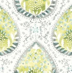 Brewster/ASP 2861-25750 Alistair Green Medallion Wallpaper> Florals