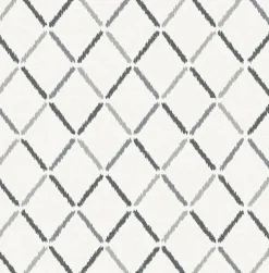 Brewster/ASP 2902-25534 Allotrope Charcoal Linen Geometric Wallpaper Online