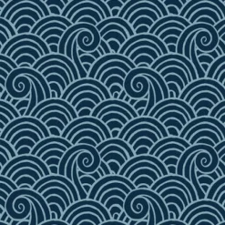 Brewster/ASP 4081-26305 Alorah Navy Wave Wallpaper Outlet