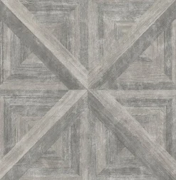 Brewster/ASP 2922-24018 Angeline Taupe Geometric Wood Wallpaper> Brick, Stone & Wood