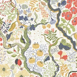 Brewster/ASP 2932-65102 Ann Green Floral Vines Wallpaper> Architectural