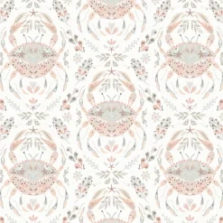 Brewster 3120-13641 Annapolis Coral Crustation Wallpaper> Florals