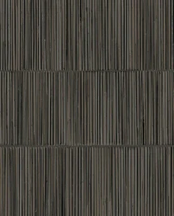 Brewster 391510 Aspen Charcoal Natural Stripe Wallpaper> Damask, Trellis & Geometrics
