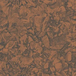 Brewster 307344 Auguste Copper Floral Wallpaper> Architectural