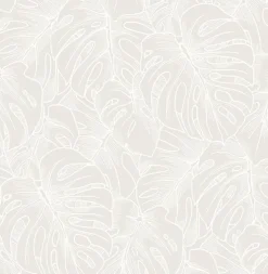 Brewster/ASP 2964-87340 Balboa White Botanical Wallpaper Sale