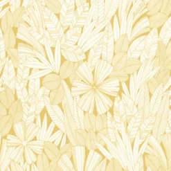 Brewster/ASP 4081-26343 Bannon Yellow Leaves Wallpaper> Architectural