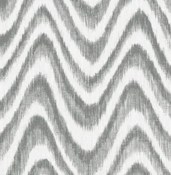 Brewster/ASP 2901-25407 Bargello Grey Faux Grasscloth Wave Wallpaper> Damask, Trellis & Geometrics