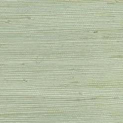 Brewster 4018-0008 Battan Soft Green Grasscloth Wallpaper> Damask, Trellis & Geometrics