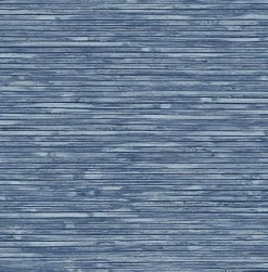Brewster/ASP 2927-81302 Bellport Denim Wooden Slat Wallpaper> Brick, Stone & Wood