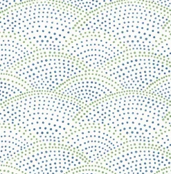 Brewster/ASP 2903-25800 Bennett Blue Dotted Scallop Wallpaper> Florals