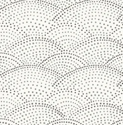 Brewster/ASP 2903-25870 Bennett Charcoal Dotted Scallop Wallpaper> Florals
