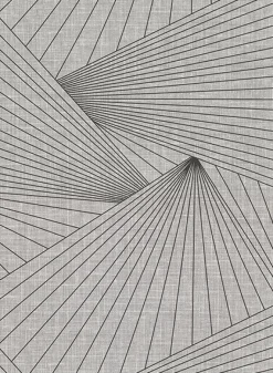 Brewster 2921-50400 Berkeley Grey Geometric Faux Linen Wallpaper> Damask, Trellis & Geometrics