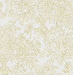Brewster/ASP 2901-25413 Birds of Paraside Breeze Mustard Floral Wallpaper Sale