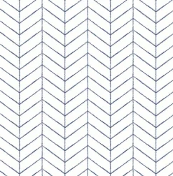 Brewster 3123-25096 Bison Blue Herringbone Wallpaper Online