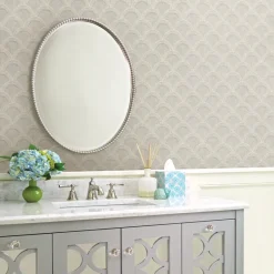 Brewster 3117-12314 Bixby Grey Geometric Wallpaper Discount