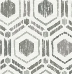 Brewster/ASP 2901-25432 Borneo Taupe Geometric Grasscloth Wallpaper New