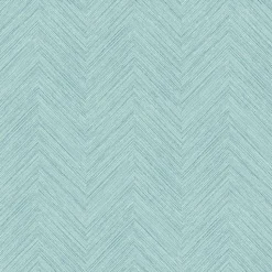Brewster 3120-13671 Caladesi Aqua Faux Linen Wallpaper> Florals