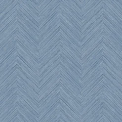 Brewster 3120-13678 Caladesi Blue Faux Linen Wallpaper Outlet
