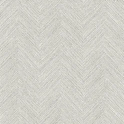 Brewster 3120-13676 Caladesi Light Grey Faux Linen Wallpaper> Florals