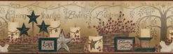 Brewster 3123-2281 Caring Candles Red Country Border Hot