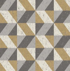 Brewster/ASP 2908-25311 Cerium Metallic Concrete Geometric Wallpaper Best