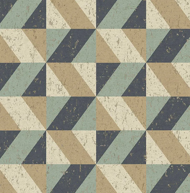 Brewster/ASP 2908-25310 Cerium Multicolor Concrete Geometric Wallpaper> Florals