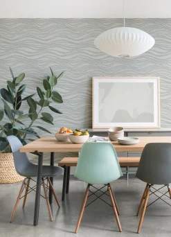 Brewster/ASP 2975-87364 Chorus Seafoam Wave Wallpaper New