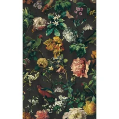 Brewster 307300 Claude Black Floral Wallpaper New