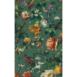 Brewster 307305 Claude Teal Floral Wallpaper Online