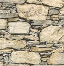 Brewster 2767-22317 Cobble Neutral Stone Wall Wallpaper Online