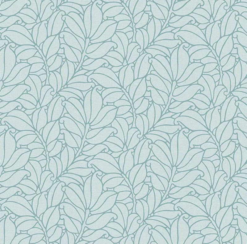 Brewster/ASP 2971-86321 Coraline Teal Leaf Wallpaper