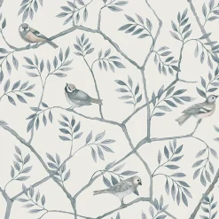 Brewster/ASP 2948-27016 Crossbill Light Blue Branches Wallpaper Best