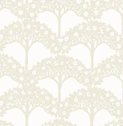 Brewster/ASP 2970-26113 Dawson Beige Magnolia Tree Wallpaper Outlet