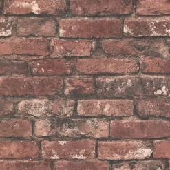 Brewster/ASP 2922-21258 Debs Red Exposed Brick Wallpaper> Brick, Stone & Wood