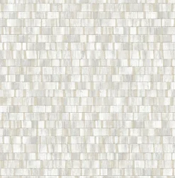 Brewster/ASP 2908-24922 Dobby Light Grey Geometric Wallpaper
