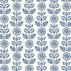 Brewster 3119-13512 Dolly Navy Floral Wallpaper Clearance