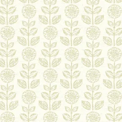 Brewster 2904-13513 Dolly Neutral Folk Floral Wallpaper Hot