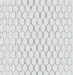 Brewster 2834-25048 Elodie Light Grey Geometric Wallpaper> Florals