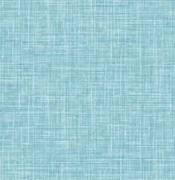 Brewster/ASP 4081-26352 Emerson Light Blue Faux Linen Wallpaper Online