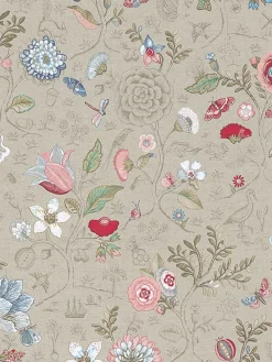Brewster 375001 Espen Khaki Floral Wallpaper> Architectural