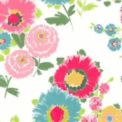 Brewster/ASP 4081-26326 Essie Pink Painterly Floral Wallpaper