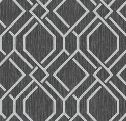 Brewster 4025-82519 Frege Charcoal Trellis Wallpaper Discount