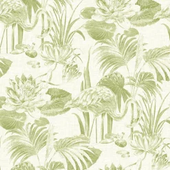 Brewster/ASP 2861-87526 Frolic Green Lagoon Wallpaper> Animals & Insects