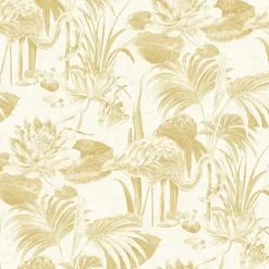 Brewster/ASP 2861-87525 Frolic Wheat Lagoon Wallpaper> Animals & Insects
