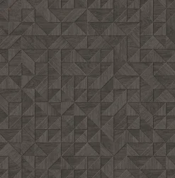 Brewster 2896-25326 Gallerie Black Triangle Geometric Wallpaper> Florals