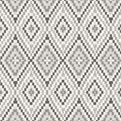 Brewster 3118-12714 Ganado Dark Brown Geometric Ikat Wallpaper New