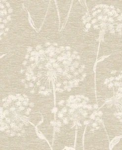 Brewster 2814-24577 Garvey Taupe Dandelion Wallpaper> Architectural